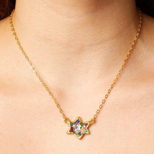 Small Stardust Memory Necklace by Susan Alexandra - Bronze