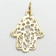 Bareket Jewelry Necklaces 14k Yellow Gold Hamsa Star of David Pendant