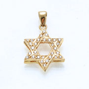 Bareket Jewelry Necklaces 14k Yellow Gold Diamond Star of David Pendant