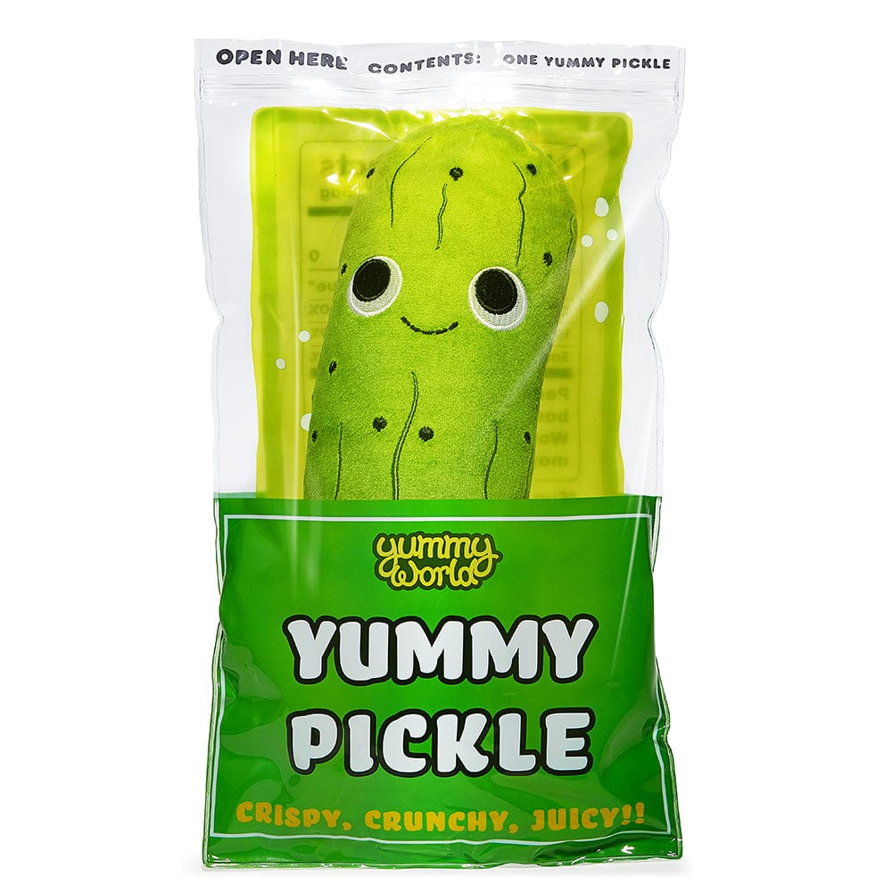 Kid Robot Pillows Yummy World Crunchy Pickle in a Bag Plush by Kid Robot