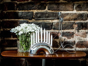 Modern Mensch Menorahs Chrome Nosh Menorah - Chrome