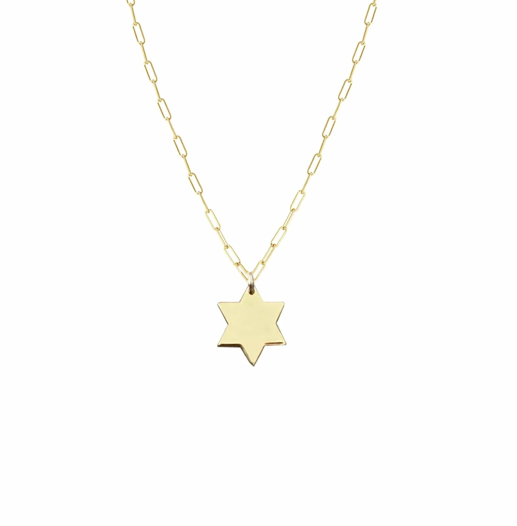 Miriam Merenfeld Jewelry Necklaces Liz Star of David Necklace by Miriam Merenfeld - (Sterling Silver or Gold-Plated)