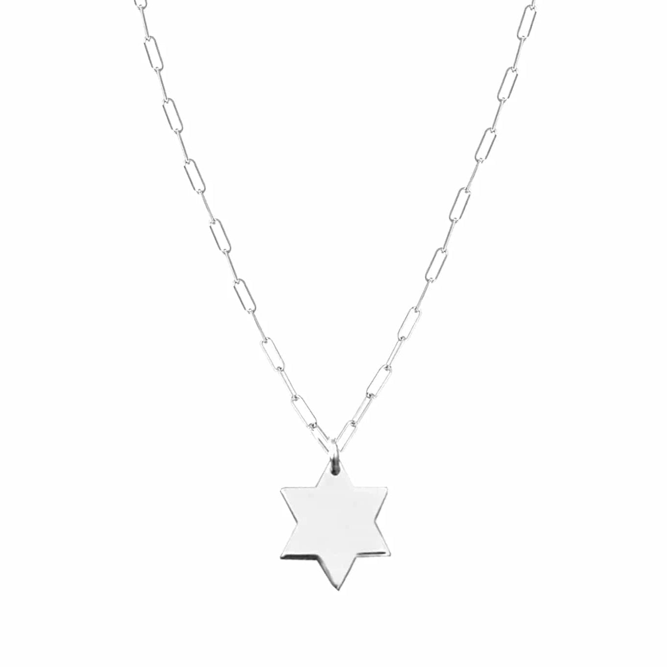 Miriam Merenfeld Jewelry Necklaces Liz Star of David Necklace by Miriam Merenfeld - (Sterling Silver or Gold-Plated)