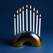 Modern Mensch Menorahs Rainbow Nosh Menorah - Sunrise Sunset