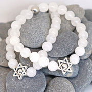 My Tribe by Sea Ranch Jewelry Bracelets White Jade Star of David Beaded Bracelet