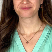 Michal Golan Necklaces Mini Pink and Turquoise Evil Eye Necklace by Michal Golan