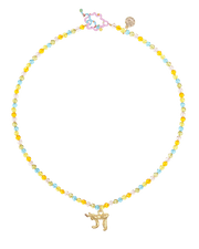 Susan Alexandra Necklaces Rainbow Crystal 18" Chai Necklace - Rainbow Crystal, 18" Chain