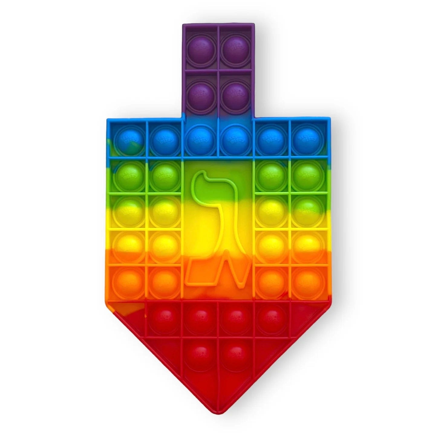 Rainbow Hanukkah Dreidel Fidget Poppit