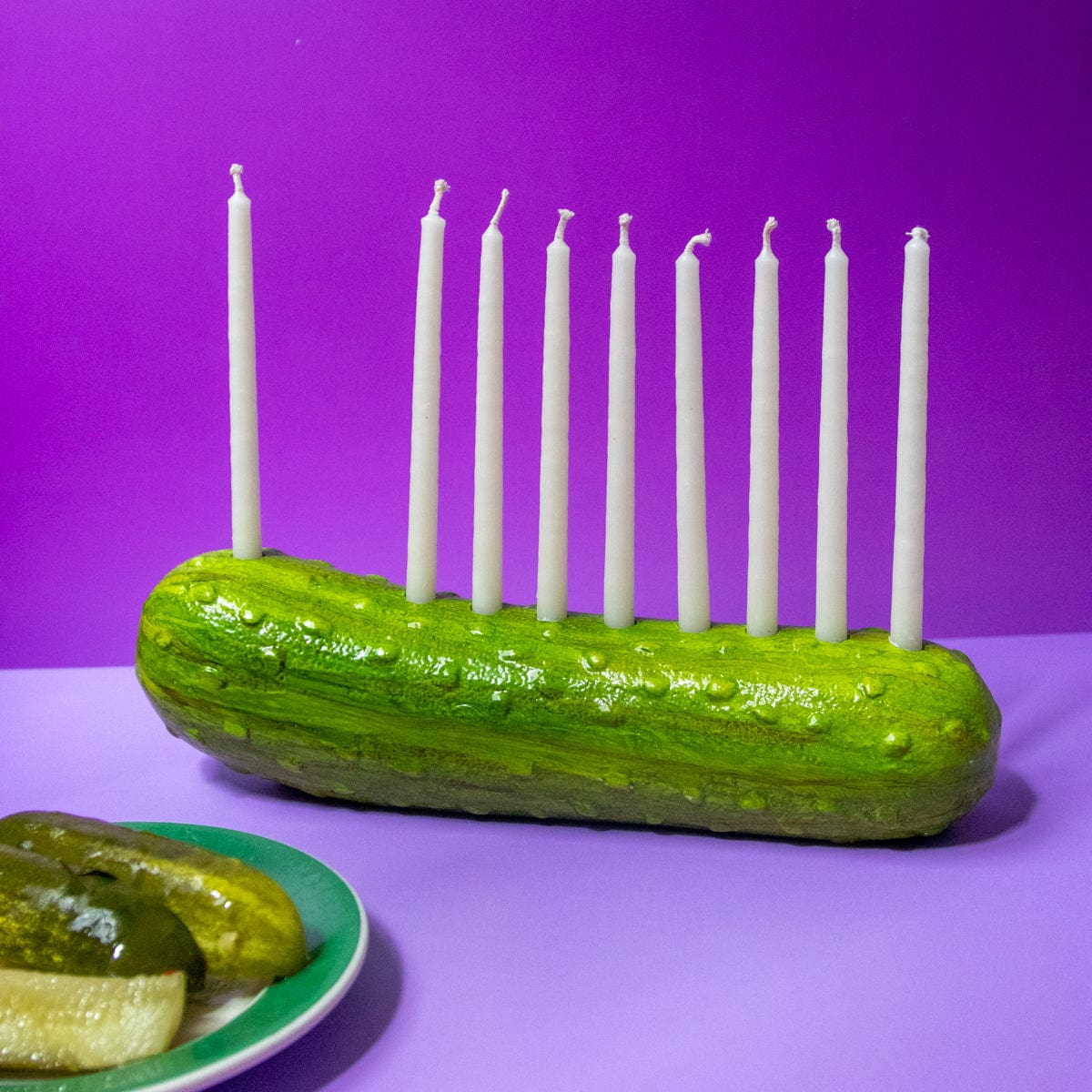 Amy Kritzer Becker Menorahs Handmade Pickle Menorah