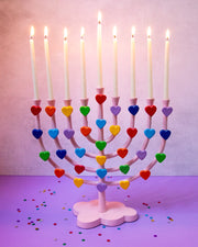 Amy Kritzer Becker Menorahs Rainbow Dream Menorah