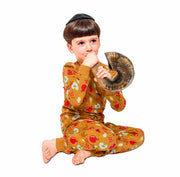 Midrash Manicures Pajamas Rosh Hashanah Apples & Honey Pajamas, Kids Unisex Sizes 2T - 12