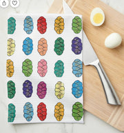 Arielle Zorger Designs Tea Towels Rainbow Challahs Tea Towel