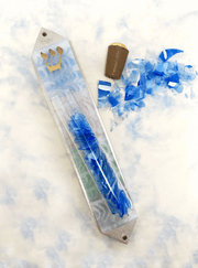 Beames Designs Mezuzahs Sands Pastel Wedding Shards Mezuzah by Beames