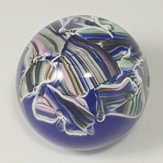 Smash Glass Round Paperweight by NolaGlass