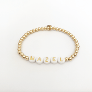 Modern Bayit Bracelets Gold Mazel Beaded Bracelet - (Choice of Colors)