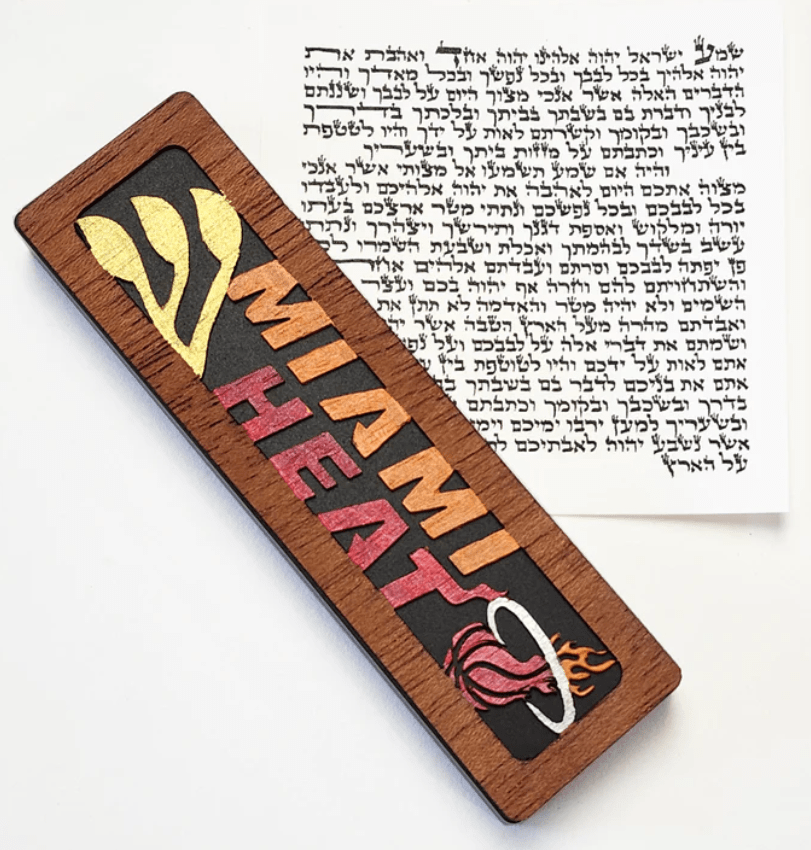 Glenn Grubard Designs Mezuzahs Miami Heat Sports Mezuzah Case by Glenn Grubard - Choice of Team