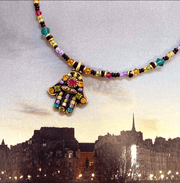 Michal Golan Necklaces Dark Multi-Bright Hamsa Necklace by Michal Golan