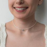Hineni Necklaces Silver / Solo Necklace The Everyday Pearl Chai Necklace - Gold Vermeil or Sterling Silver