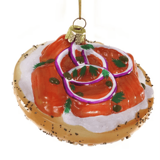 Bagel with Lox Ornament by Cody Foster