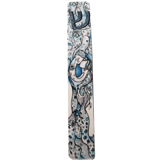Jerusalem Love Tree Mezuzah by Anna Abramzon