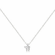 Alef Bet Necklaces Sterling Silver Tiny Chai Necklace - Sterling Silver