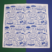 By the By Tea Towels Schmear Tea Towel - Blue or Green