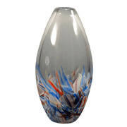 Rosetree Glass Studio Smash Glasses Glass Tapered Bud Smash Glass Vase by Rosetree Glass Studio