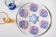 The Nosh Table Seder Plates Lavender Swirl Seder Plate
