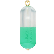 Mad Fine Necklaces Prozac Pendant Necklace by Mad Fine