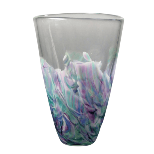 Oval Smash Glass Vase by NolaGlass