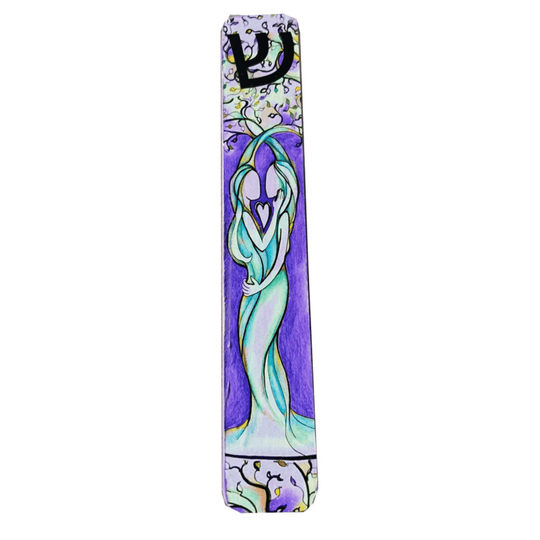 Lesbian Love Tree Mezuzah by Anna Abramzon