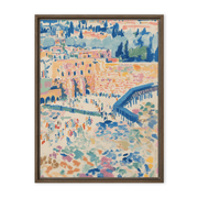 Beraishis Prints Brown / 24x32 Impressions of the Jerusalem Wall Framed Canvas by Beraishis