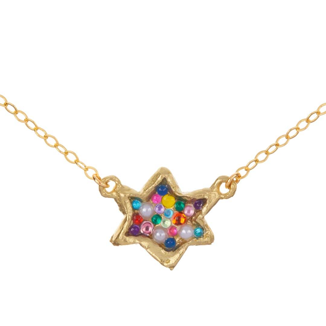 Susan Alexandra Necklaces Rainbow / Bronze/18" Stardust Memory Necklace by Susan Alexandra - Bronze, 18" Chain