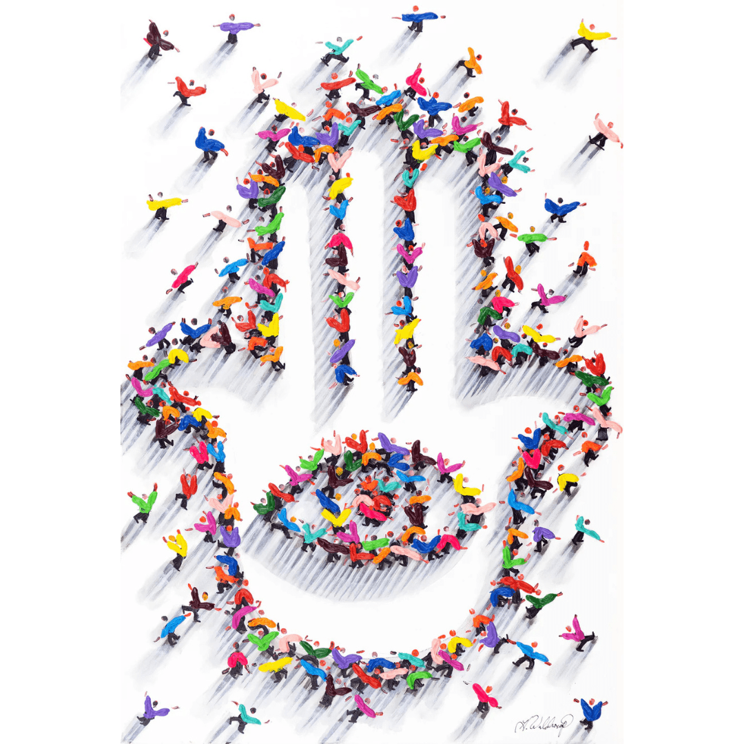 Hulbert Waldroup Paintings Hamsa with Evil Eye Original Painting by Hulbert Waldroup