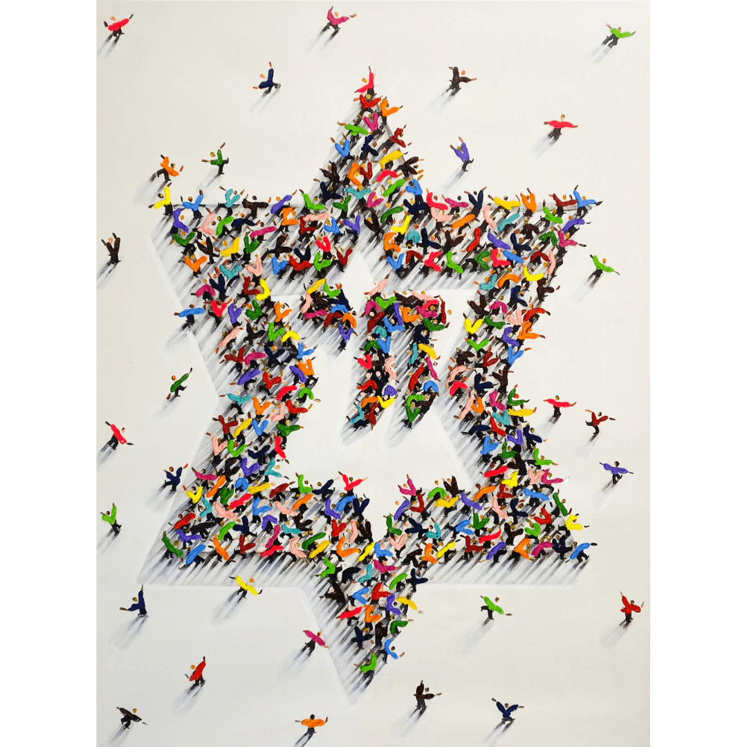 Hulbert Waldroup Paintings Star of David Original Painting by Hulbert Waldroup