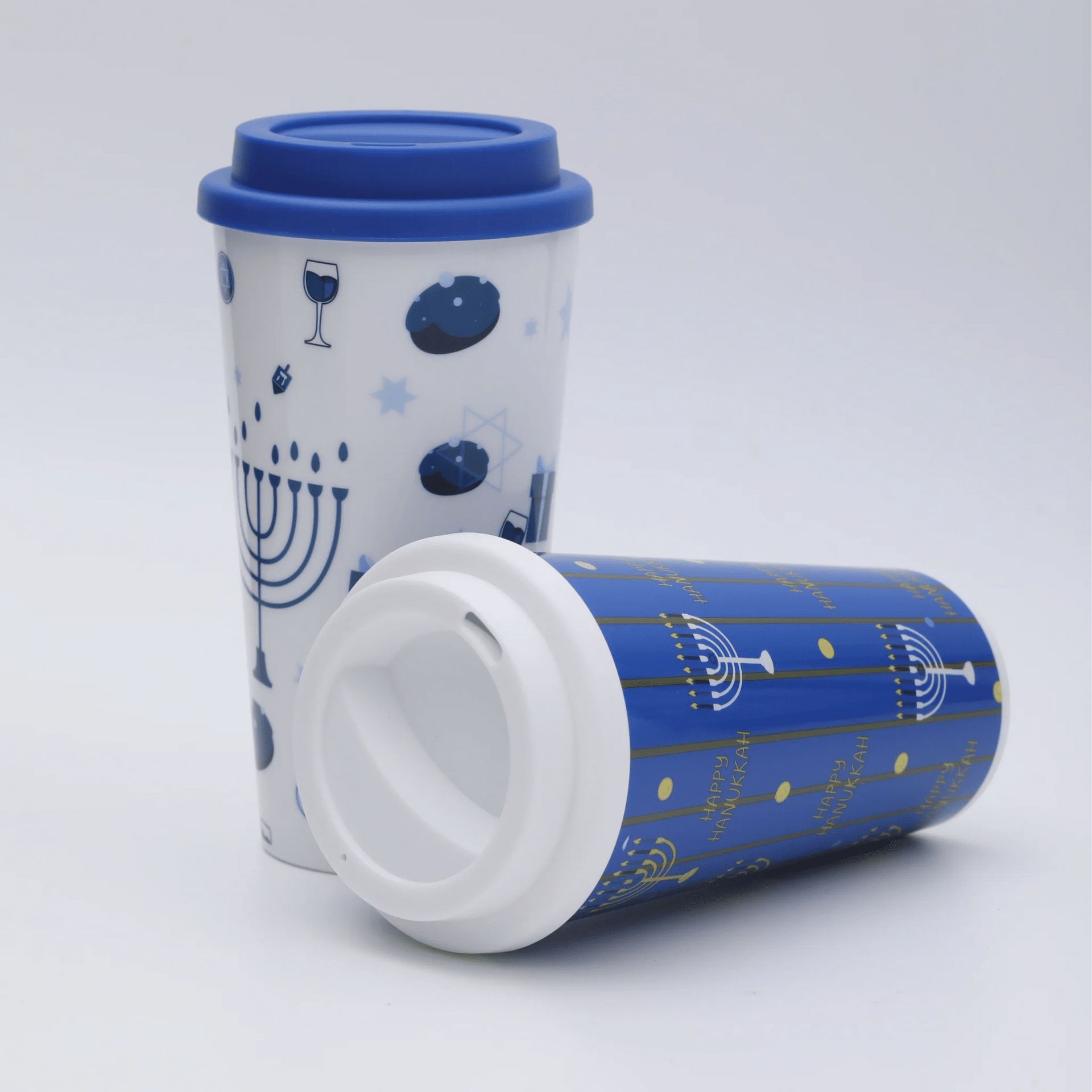 Hanukkah Superstore Mugs Hanukkups Hot and Cold Tumblers