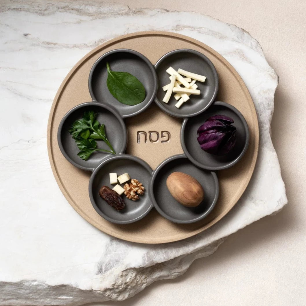 Via Maris Seder Plates Stoneware Seder Plate by Via Maris