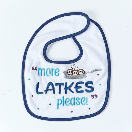 More Latkes Please Bib