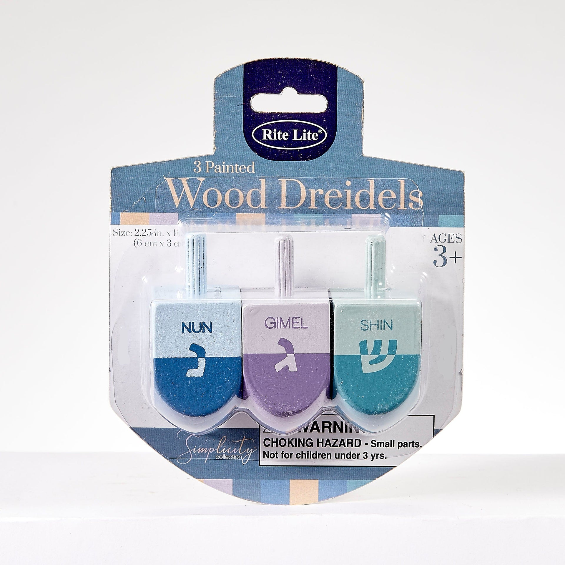 Rite Lite Dreidels Large Wooden Dreidels in Pastel Colors