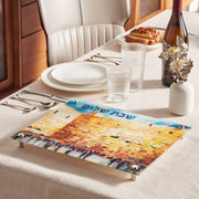 Rite Lite Challah Boards Kotel Glass Challah Board