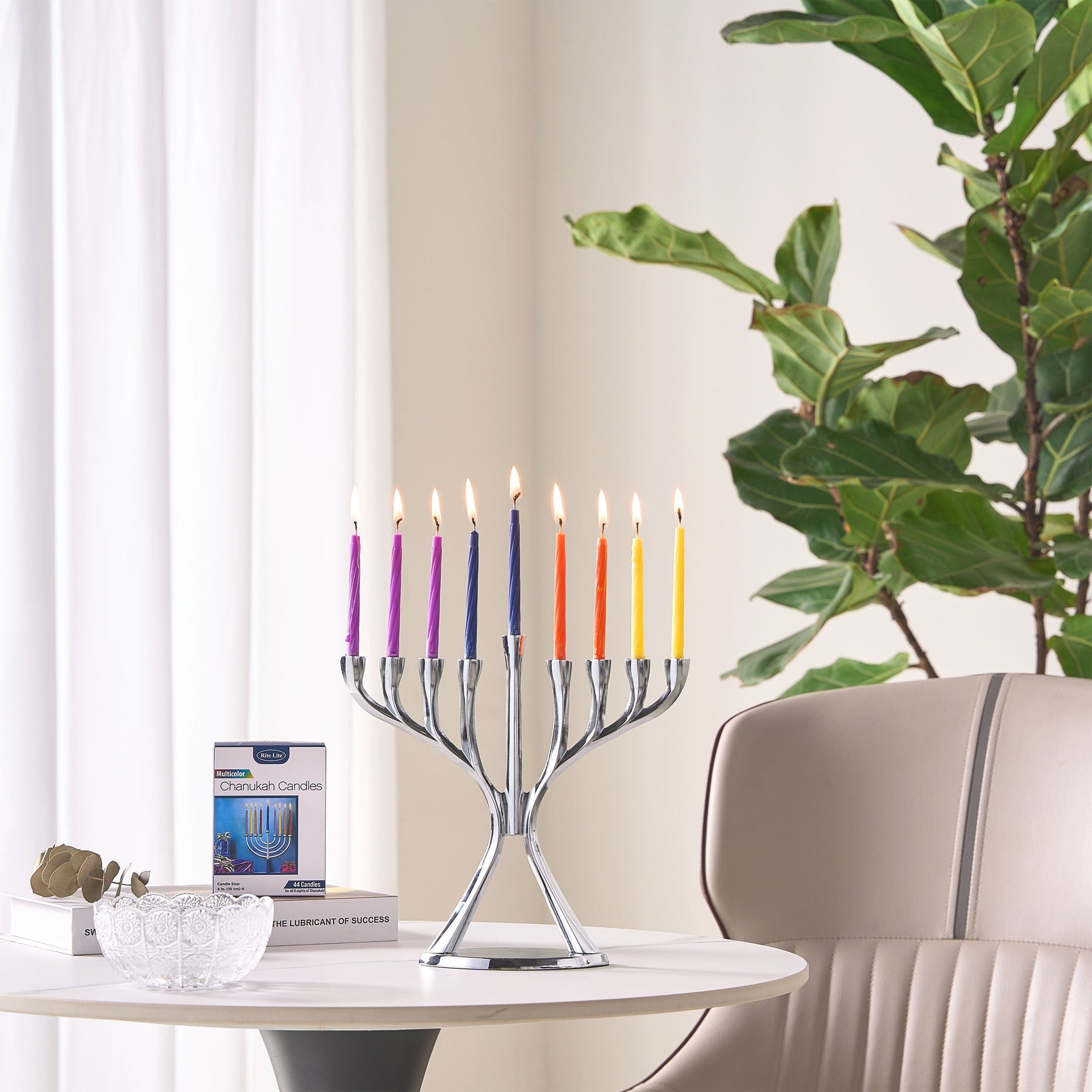 Rite Lite Hanukkah Candles Classic Multicolored Hanukkah Candles