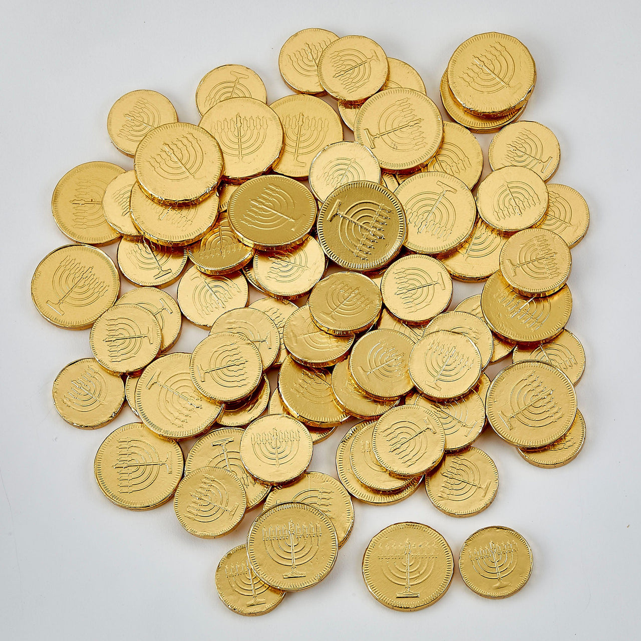 Rite Lite Food Premium Belgian Milk Chocolate Gelt - Box of 70 Coins