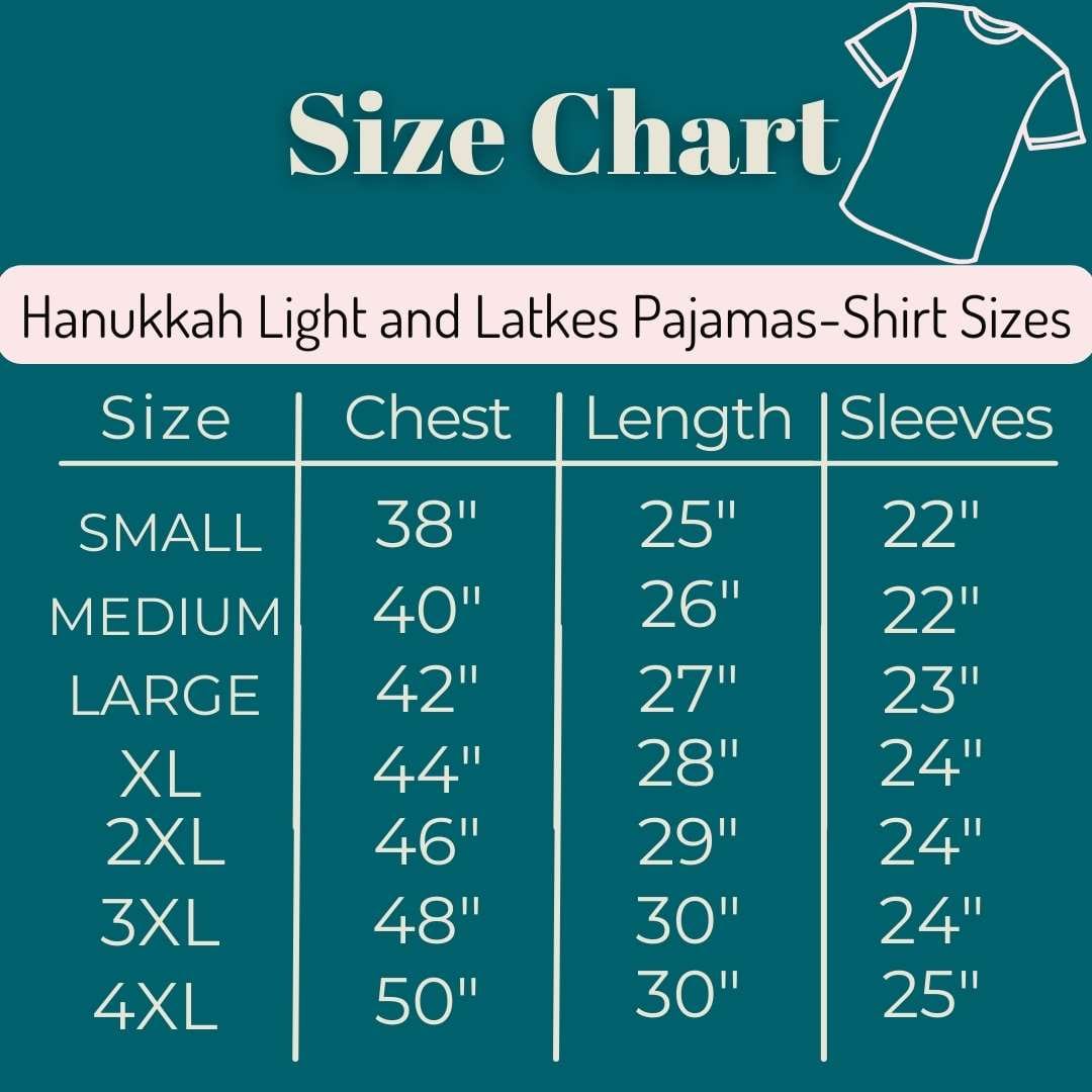 Amy Kritzer Becker Pajamas Hanukkah Light and Latkes Women's Pajamas - (Sizes S - 4XL)