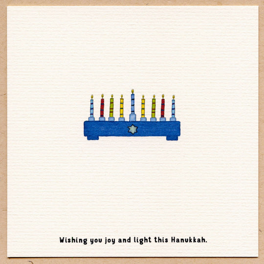 Hanukkah Menorah Card - Pack of 10