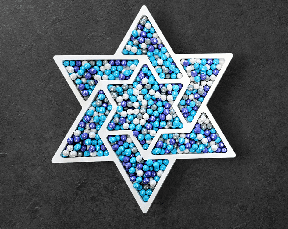 Makher Shop Serving Pieces Star of David Nut Tray / Candy Tray