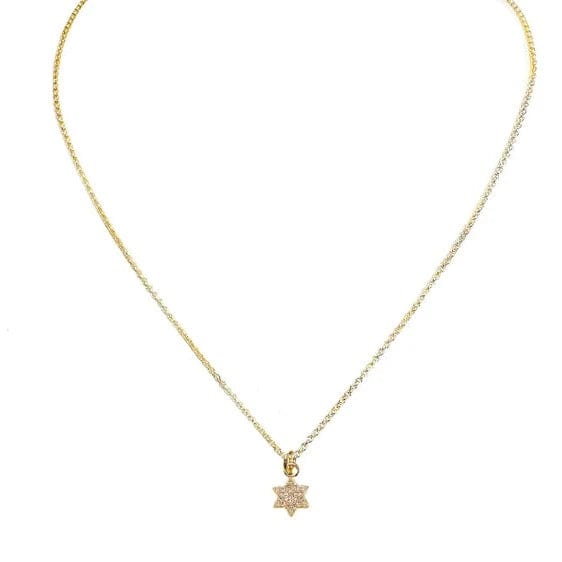 Love, LIsa Necklaces Sami Tiny Charming Star of David Necklace - Gold