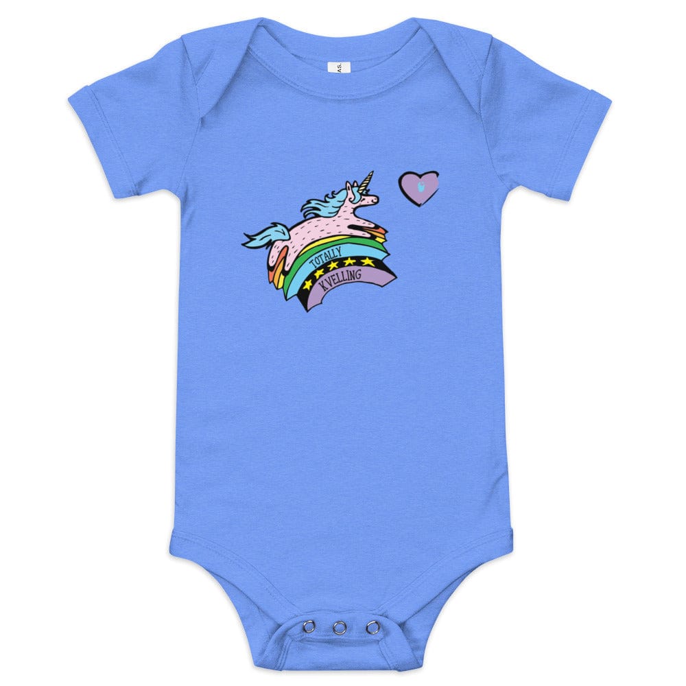 ModernTribe Apparel Onesies Heather Columbia Blue / 3-6m Totally Kvelling Baby Onesie - (Choice of Color)