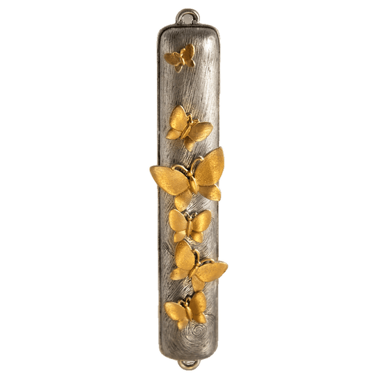Golden Butterfly Mezuzah