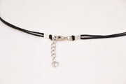 Shani and Adi Jewelry Necklaces Silver Magen David Necklace on Black Cord