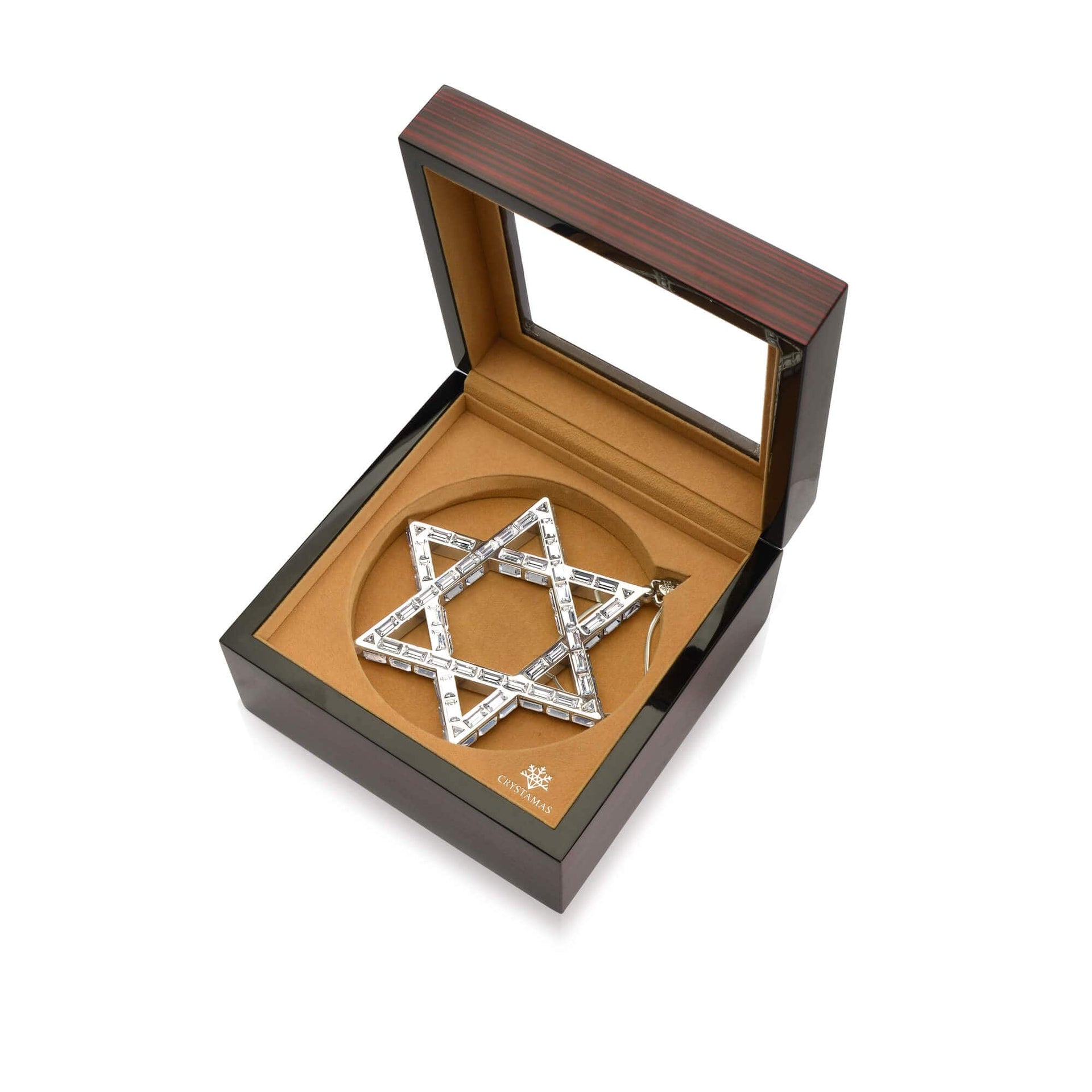Crystamas Ornaments Star of David Maxumus Luxe 24k Gold-Plated and Crystal Ornament by Crystamas